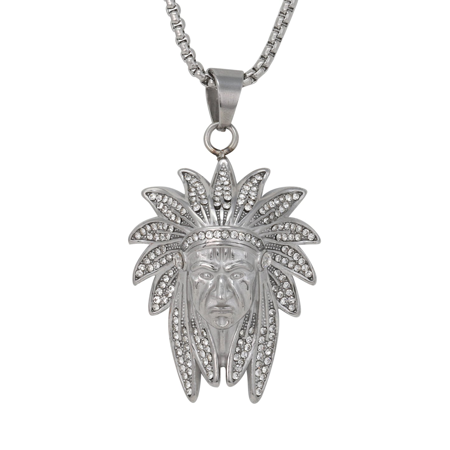 Iced Out Chief Pendant - SP-4057**
