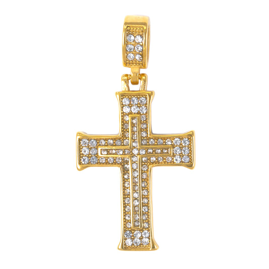 Iced Out Cross Pendant - SP-4059**
