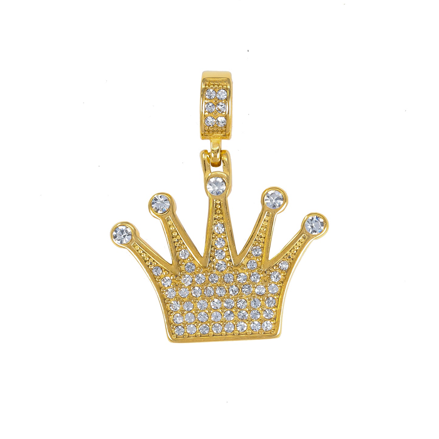 Iced Out Crown Pendant - SP-4062**