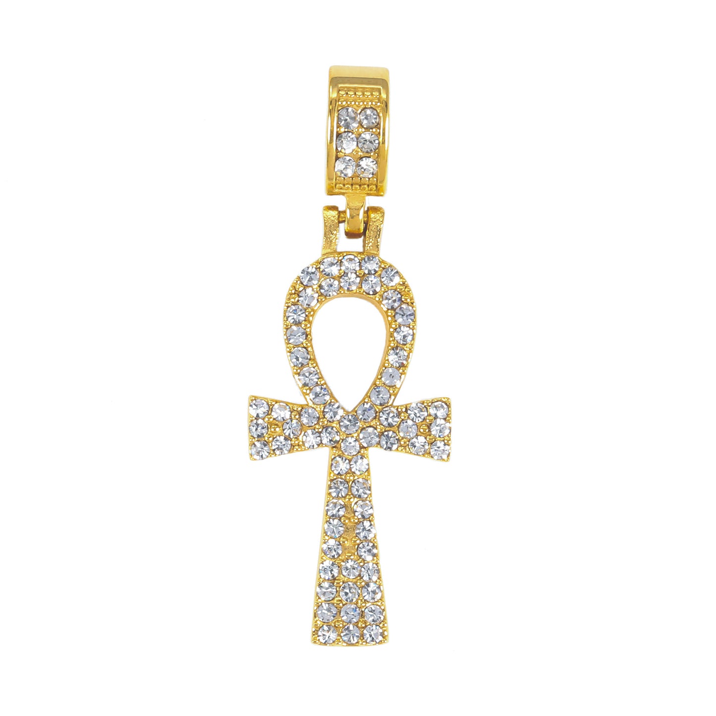 Iced Out Ankh Cross Pendant - SP-4068**