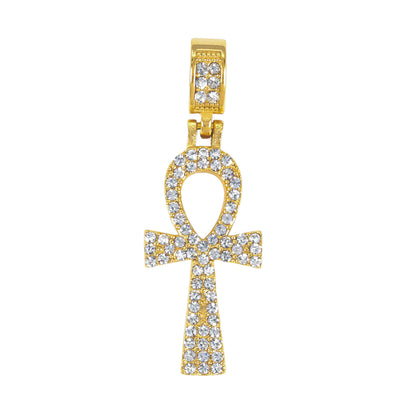 Iced Out Ankh Cross Pendant - SP-4068**