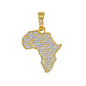 Iced Out Africa Pendant - SP-4069