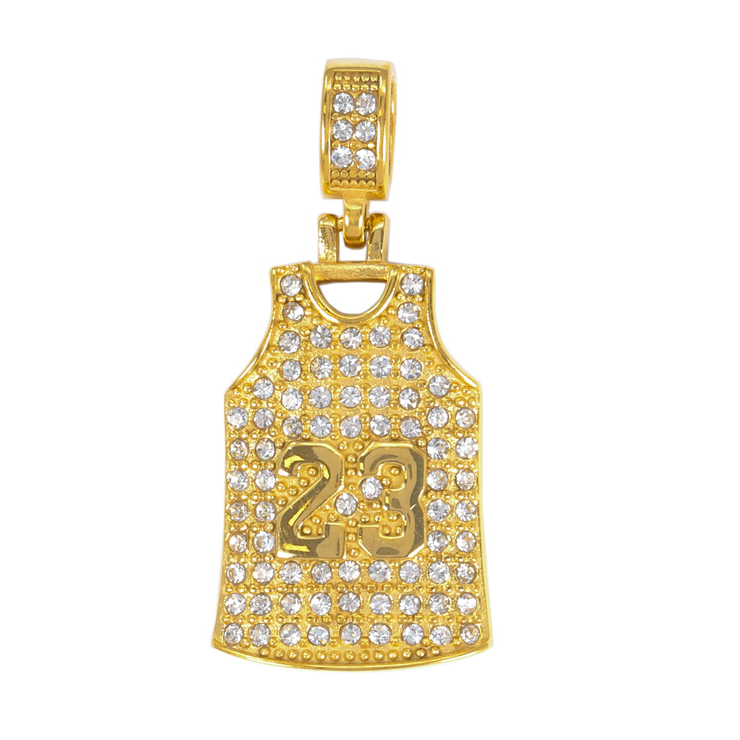 Iced Out Jersey Pendant - SP-4073