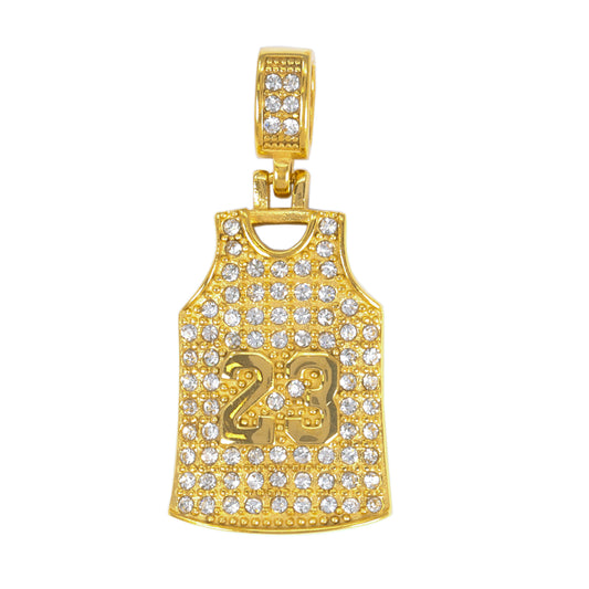 Iced Out Jersey Pendant - SP-4073