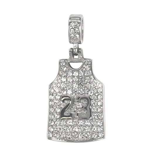 Iced Out Jersey Pendant - SP-4073