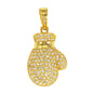 Iced Out Boxing Gloves Pendant - SP-4077