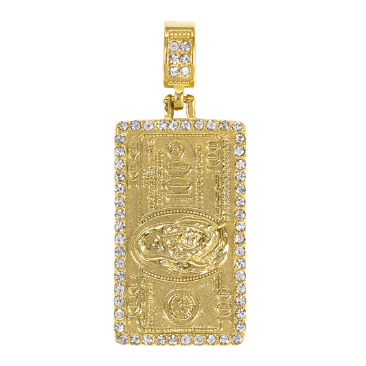 Iced Out Money Pendant - SP-4078**