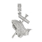 Iced Out Praying Hands Pendant - SP-4079**