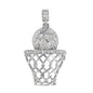 Iced Out Basketball Hoop Pendant - SP-4084**