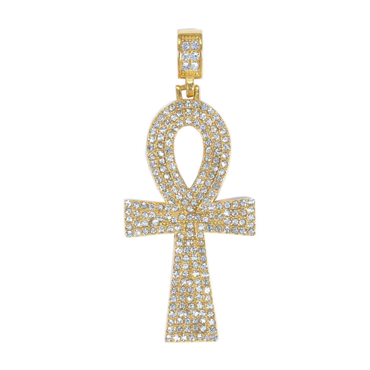 Iced Out Ankh Cross Pendant - SP-4087**