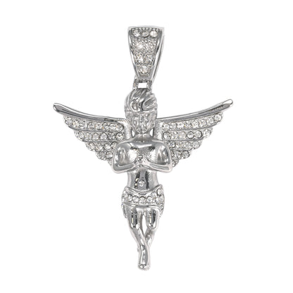 Iced Out Angel Pendant - SP-4093**