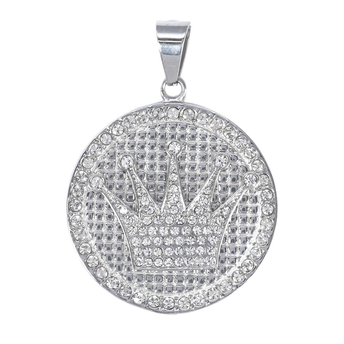 Iced Out Crown Pendant - SP-4103
