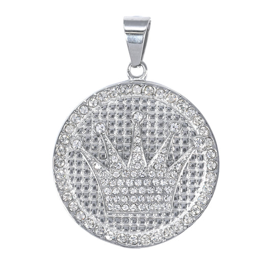Iced Out Crown Pendant - SP-4103