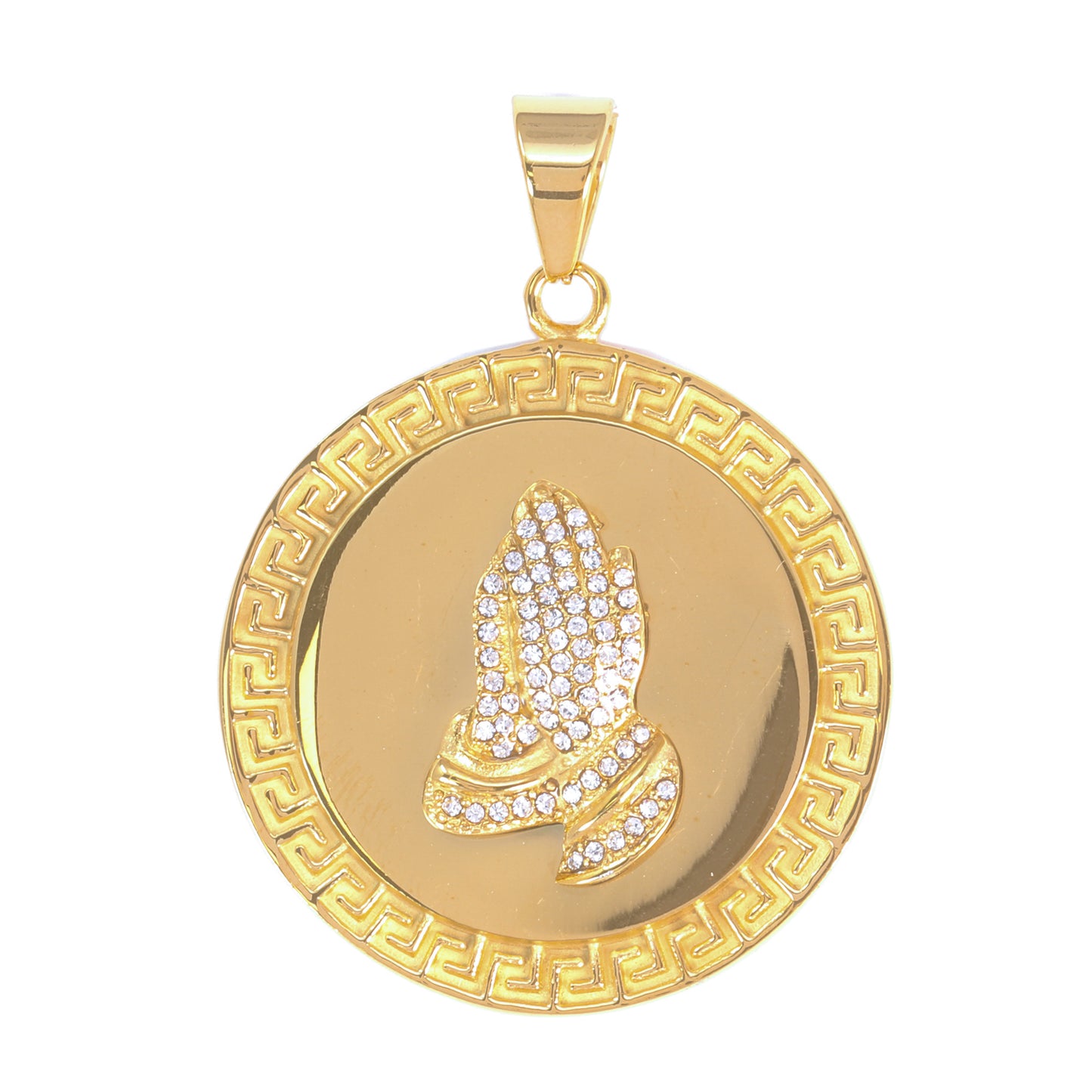 Iced Out Praying Hands Pendant - SP-4107**