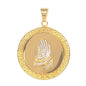 Iced Out Praying Hands Pendant - SP-4107**