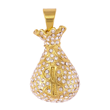 Iced Out Money Pendant - SP-4109**