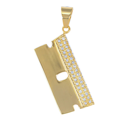 Iced Out Blade Pendant - SP-4112