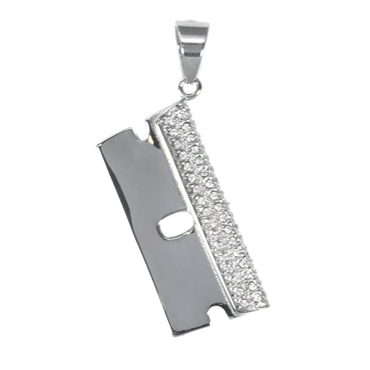 Iced Out Blade Pendant - SP-4112