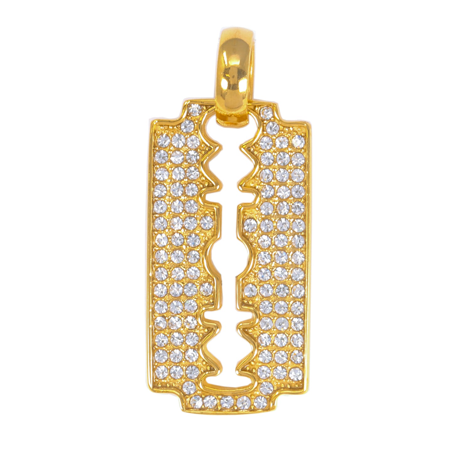 Iced Out Blade Pendant - SP-4117**