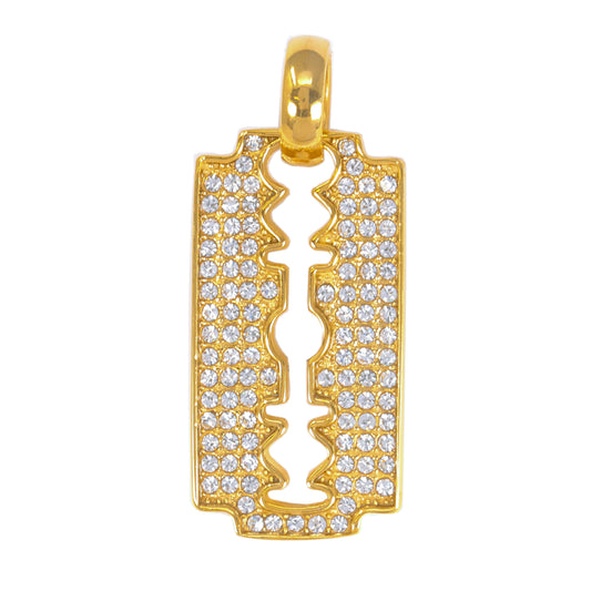 Iced Out Blade Pendant - SP-4117**