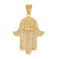 Iced Out Hamsa Pendant - SP-4125