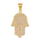 Iced Out Hamsa Pendant - SP-4126**