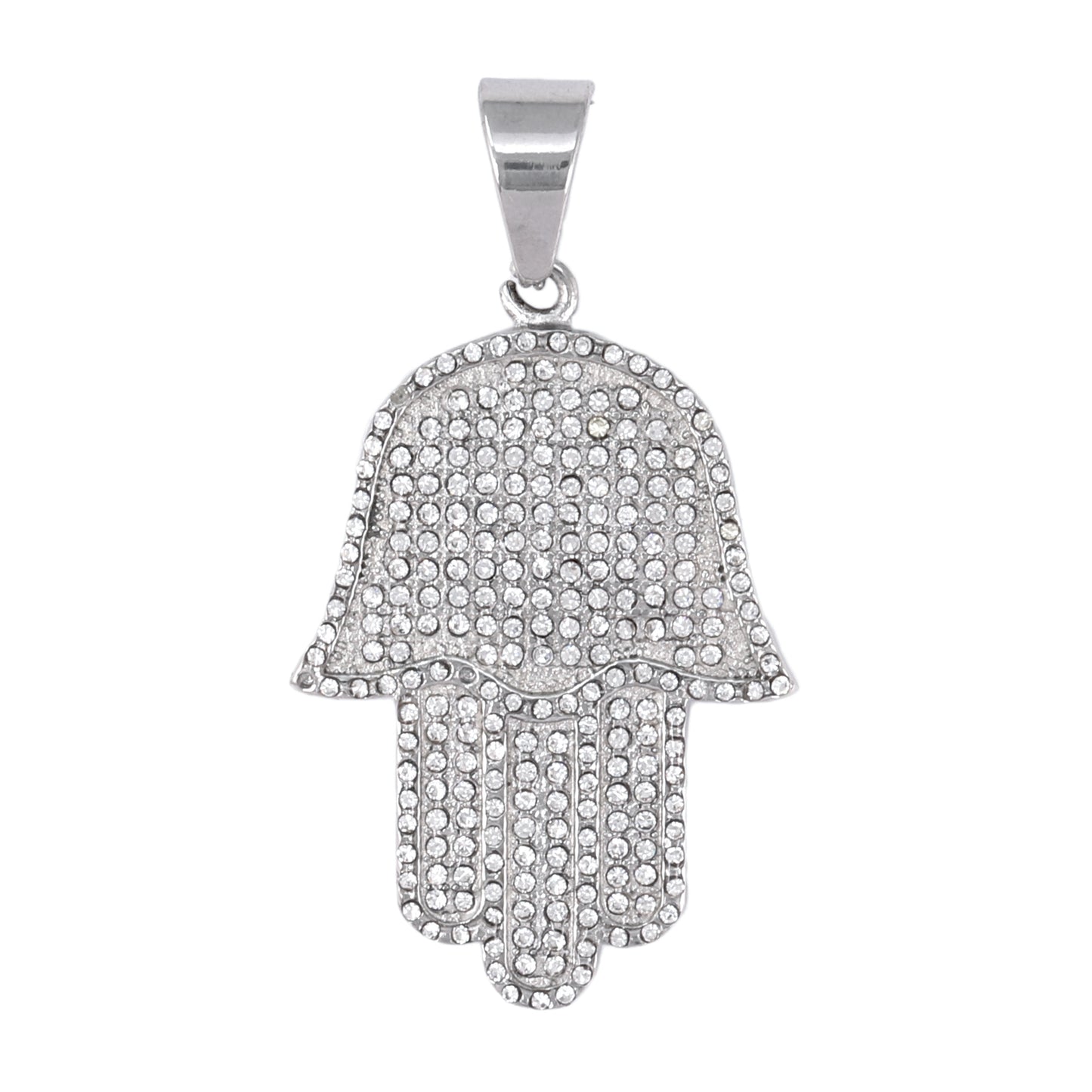Iced Out Hamsa Pendant - SP-4126**