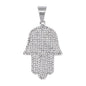 Iced Out Hamsa Pendant - SP-4126**
