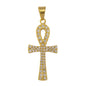 Iced Out Ankh Cross Pendant - SP-4128**