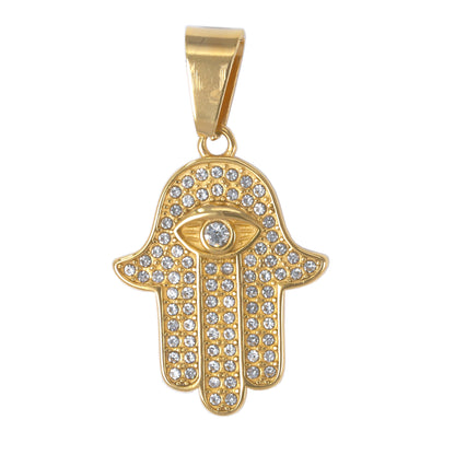 Iced Out Hamsa Pendant - SP-4130