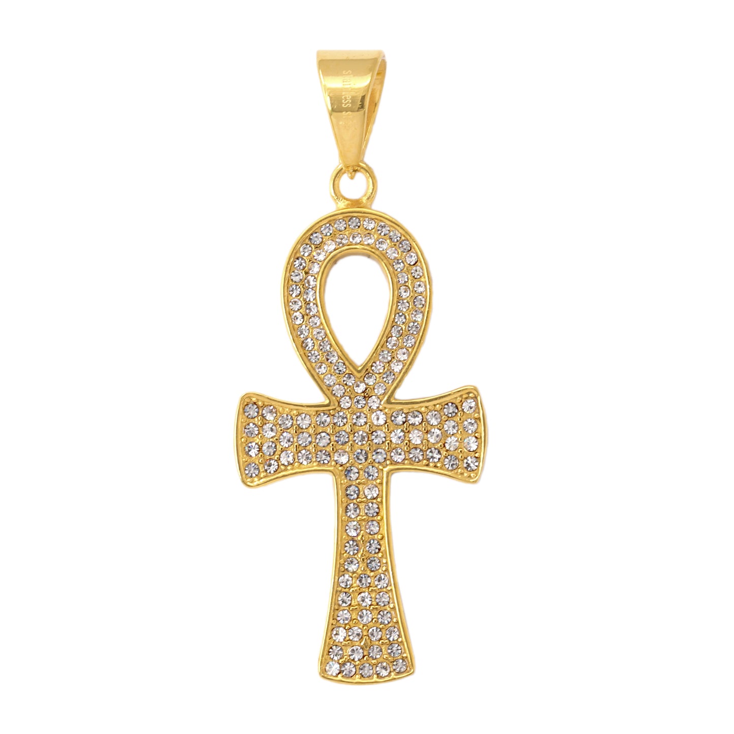 Iced Out Ankh Cross Pendant - SP-4132**