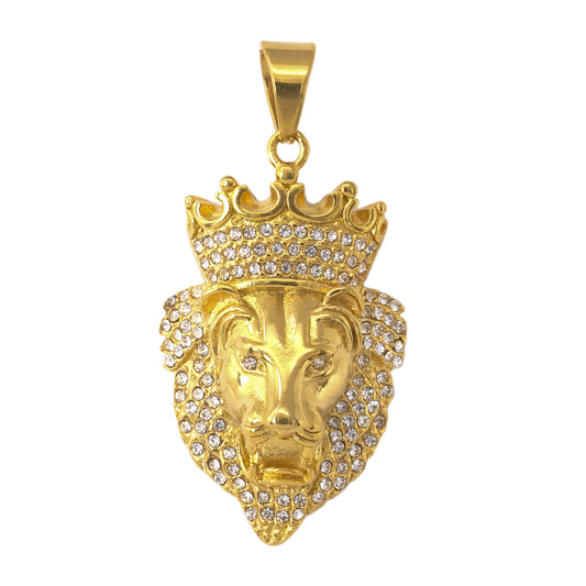 Iced Out Lion Pendant - SP-4136**
