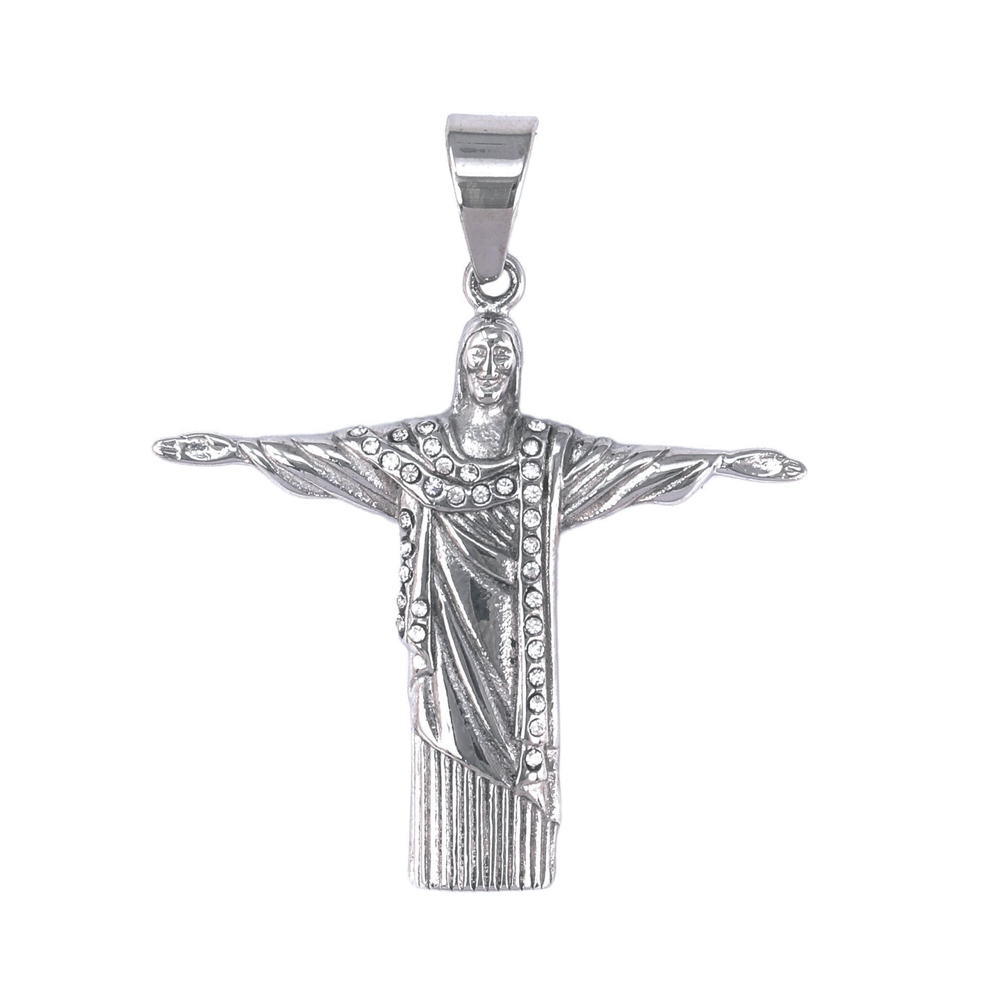 Iced Out Christ The Redeemer Pendant - SP-4138