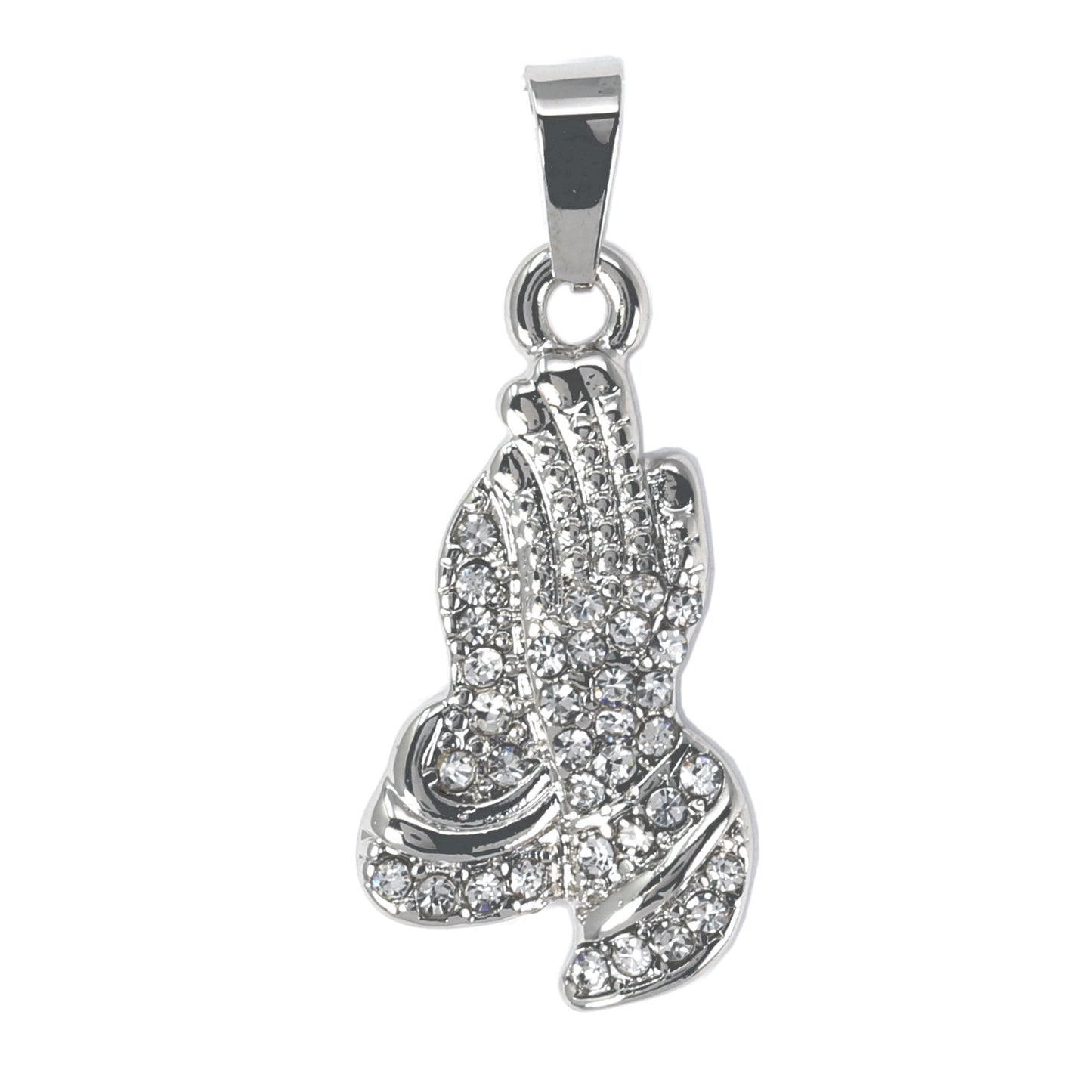 Iced Out Praying Hands Pendant - SP-4147