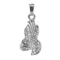 Iced Out Praying Hands Pendant - SP-4147