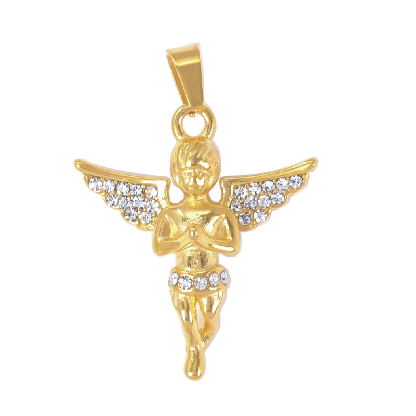 Iced Out Angel Pendant - SP-4148