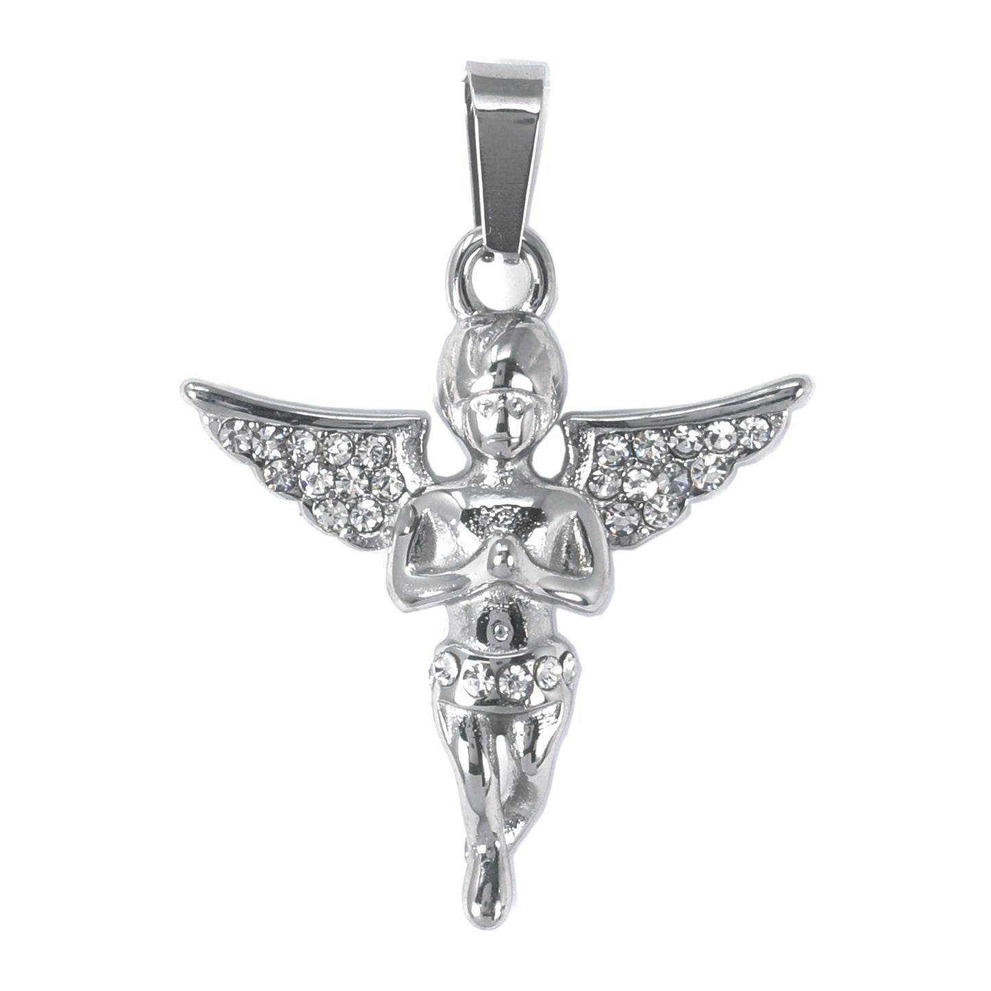Iced Out Angel Pendant - SP-4148