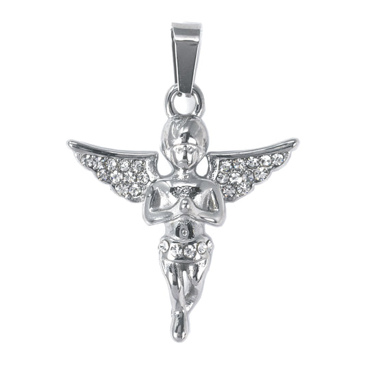 Iced Out Angel Pendant - SP-4148