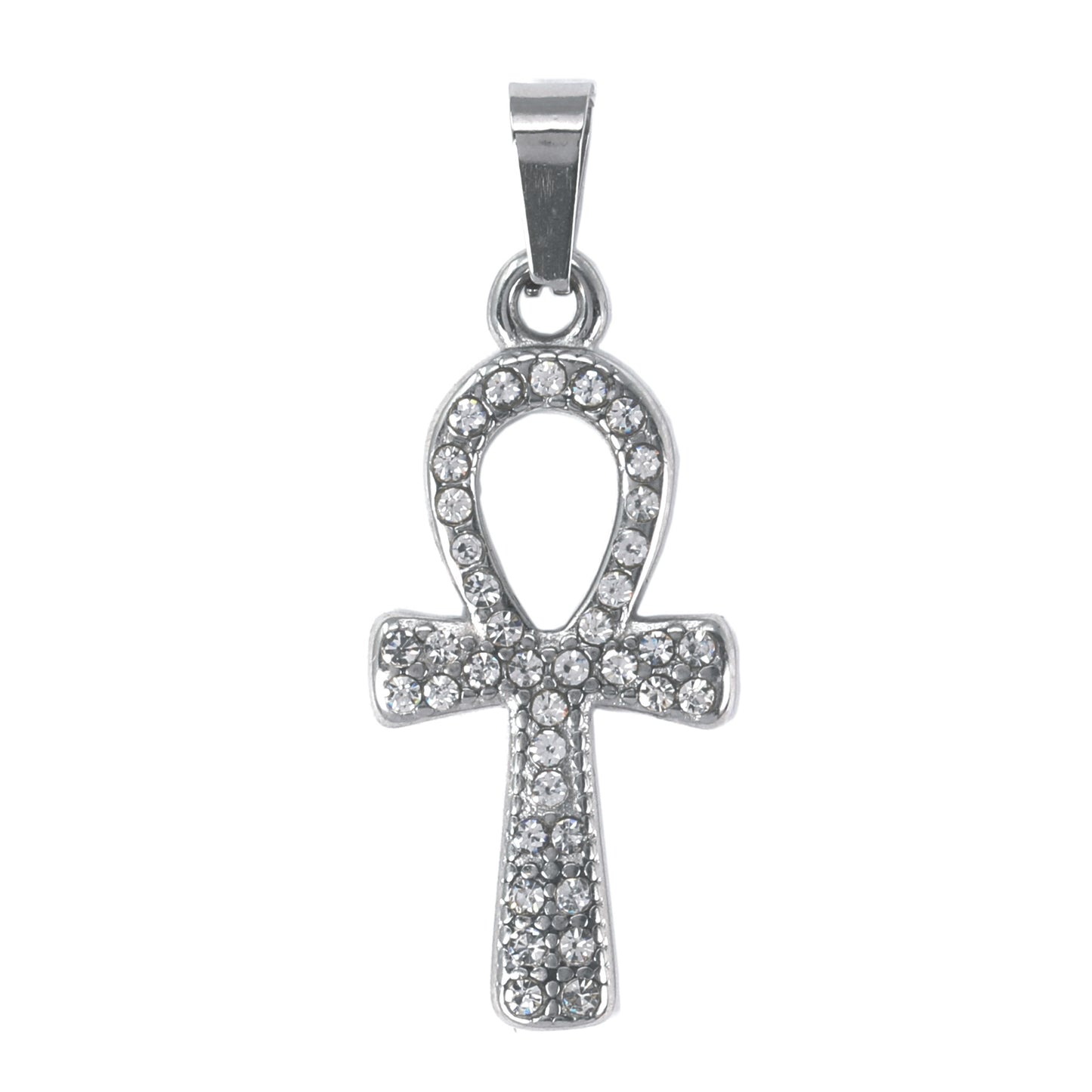 Iced Out Ankh Cross Pendant - SP-4151