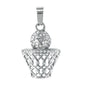 Iced Out Basketball Hoop Pendant - SP-4154