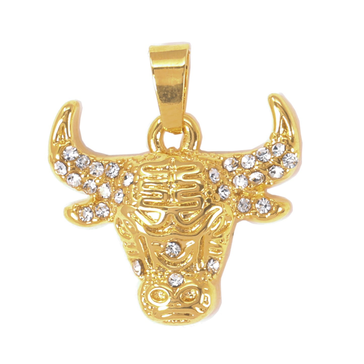 Iced Out Bull Pendant - SP-4155