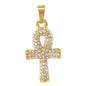 Iced Out Ankh Cross Pendant - SP-4158