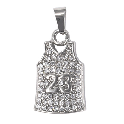 Iced Out Jersey Pendant - SP-4159