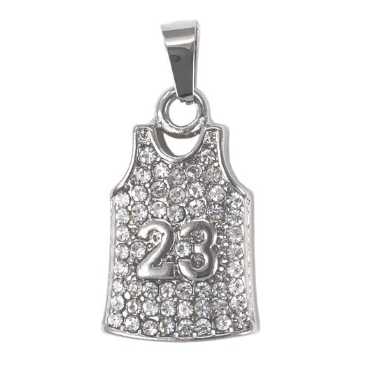 Iced Out Jersey Pendant - SP-4159