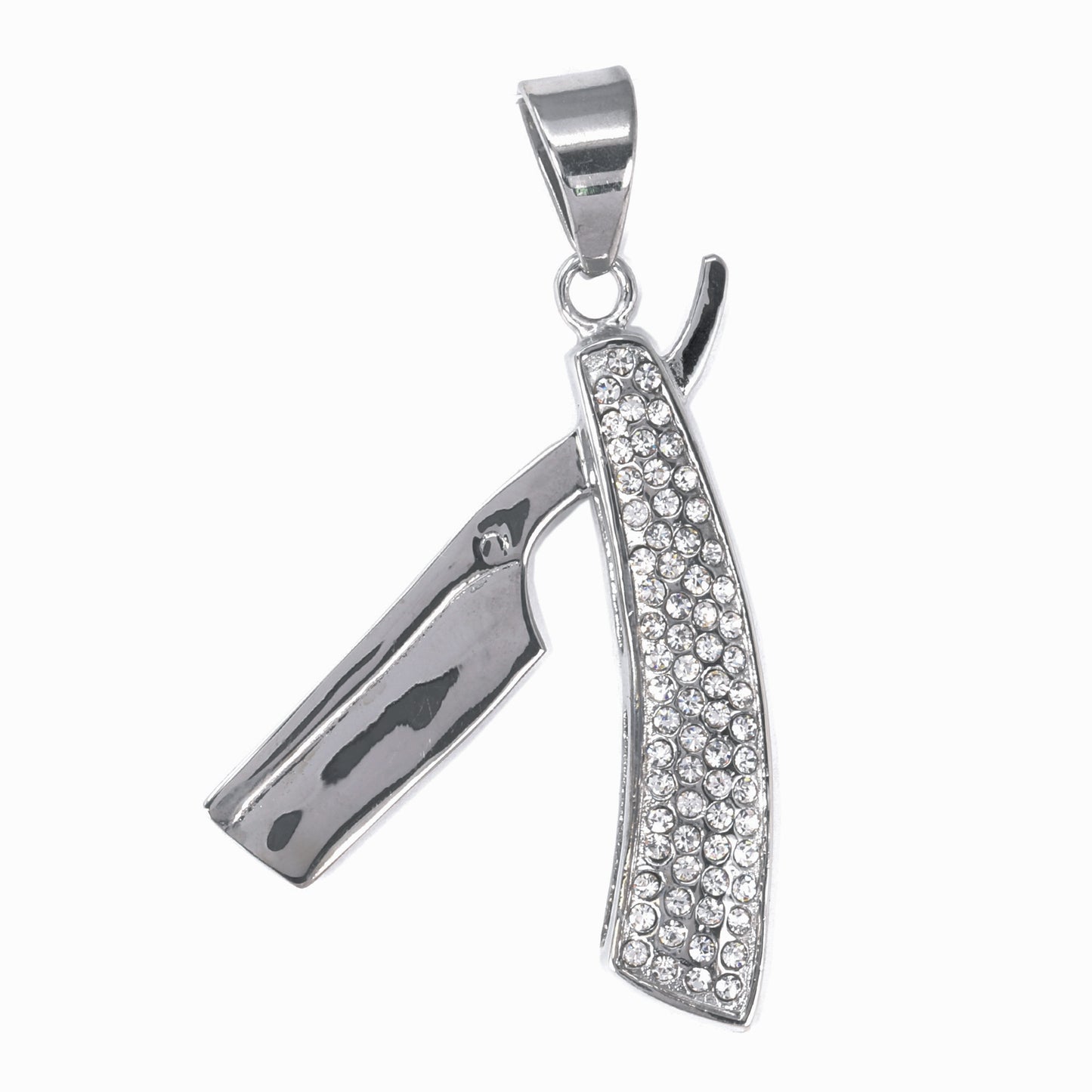 Iced Out Razor Pendant - SP-4216