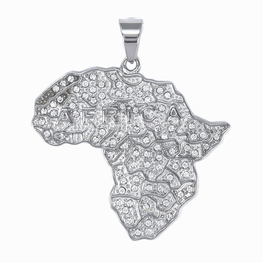 Iced Out Africa Pendant - SP-4217**