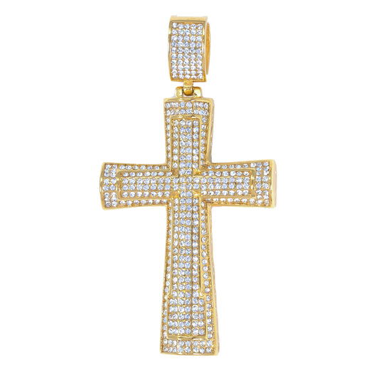 Iced Out Cross Pendant - SP-4224**