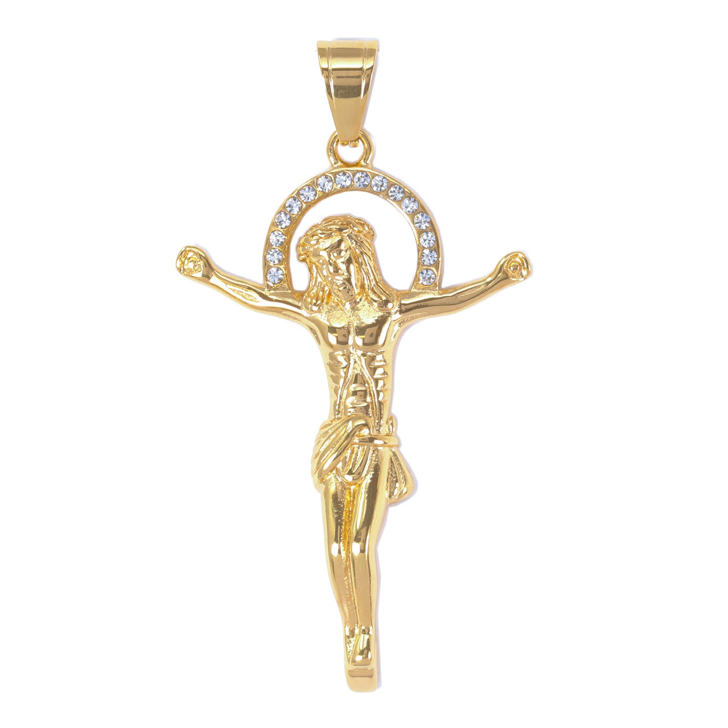 Iced Out Crucifix Pendant - SP-4230
