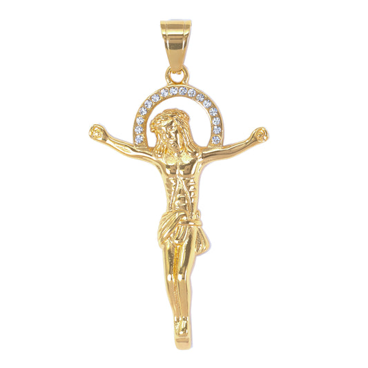 Iced Out Crucifix Pendant - SP-4230
