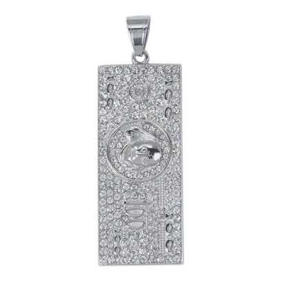 Iced Out $100 Bill Pendant - SP-4233**